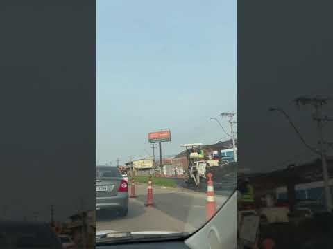 Congestionamento na BR-116 na chegada à Expointer