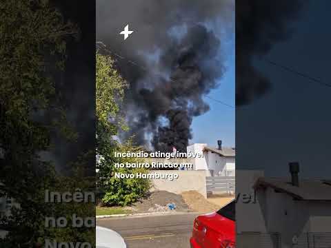 Incêndio atinge imóvel no bairro Rincão em Novo Hamburgo